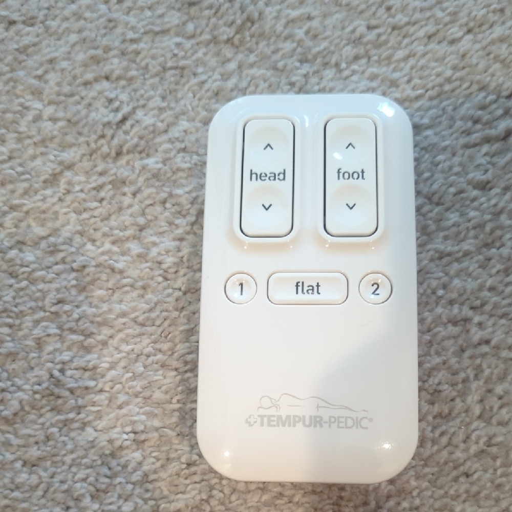 Tempur-Pedic White Remote Control
